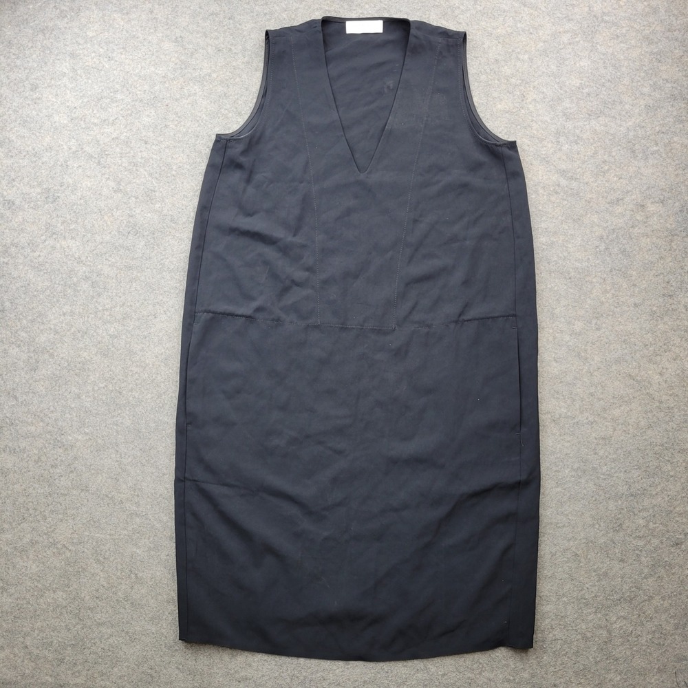 Everlane Dress Size 6 Black Shift Japanese GoWeave V-Neck Sleeveless